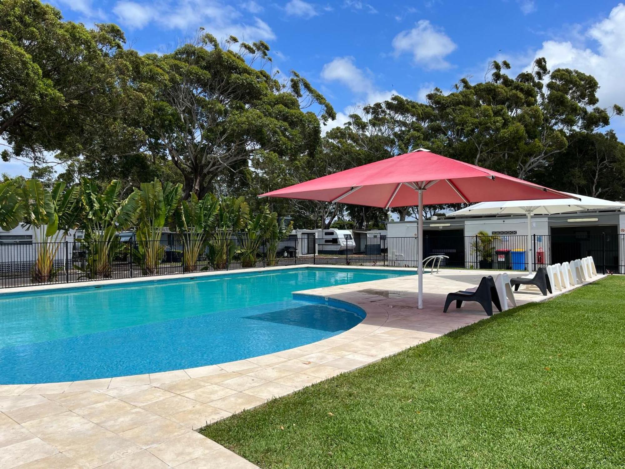Shelly Beach Holiday Park Entrance Bagian luar foto